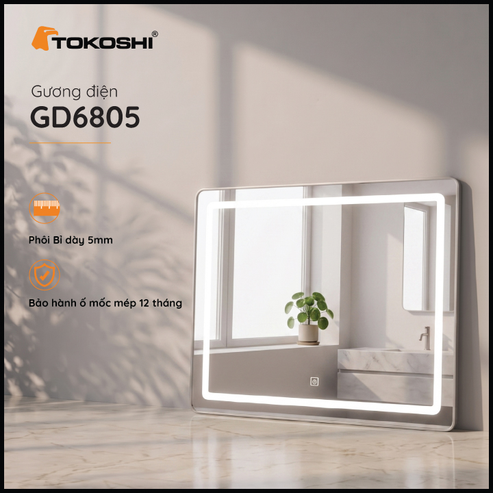 Gương điện GD6805 Tokoshi