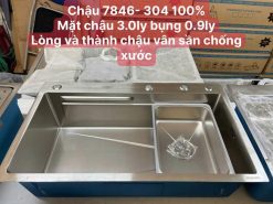 Chậu rửa bát Inox 304 1 hố 7846