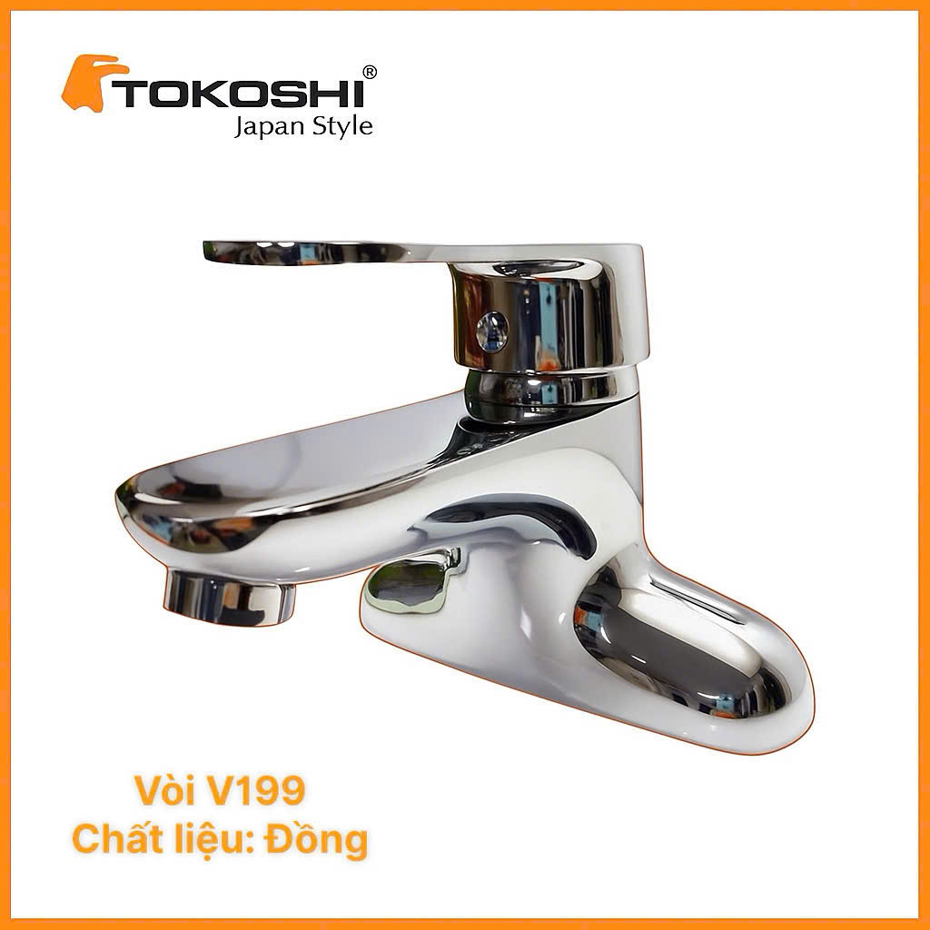 Vòi lavabo V199 Vòi lavabo đồng cao cấp V199