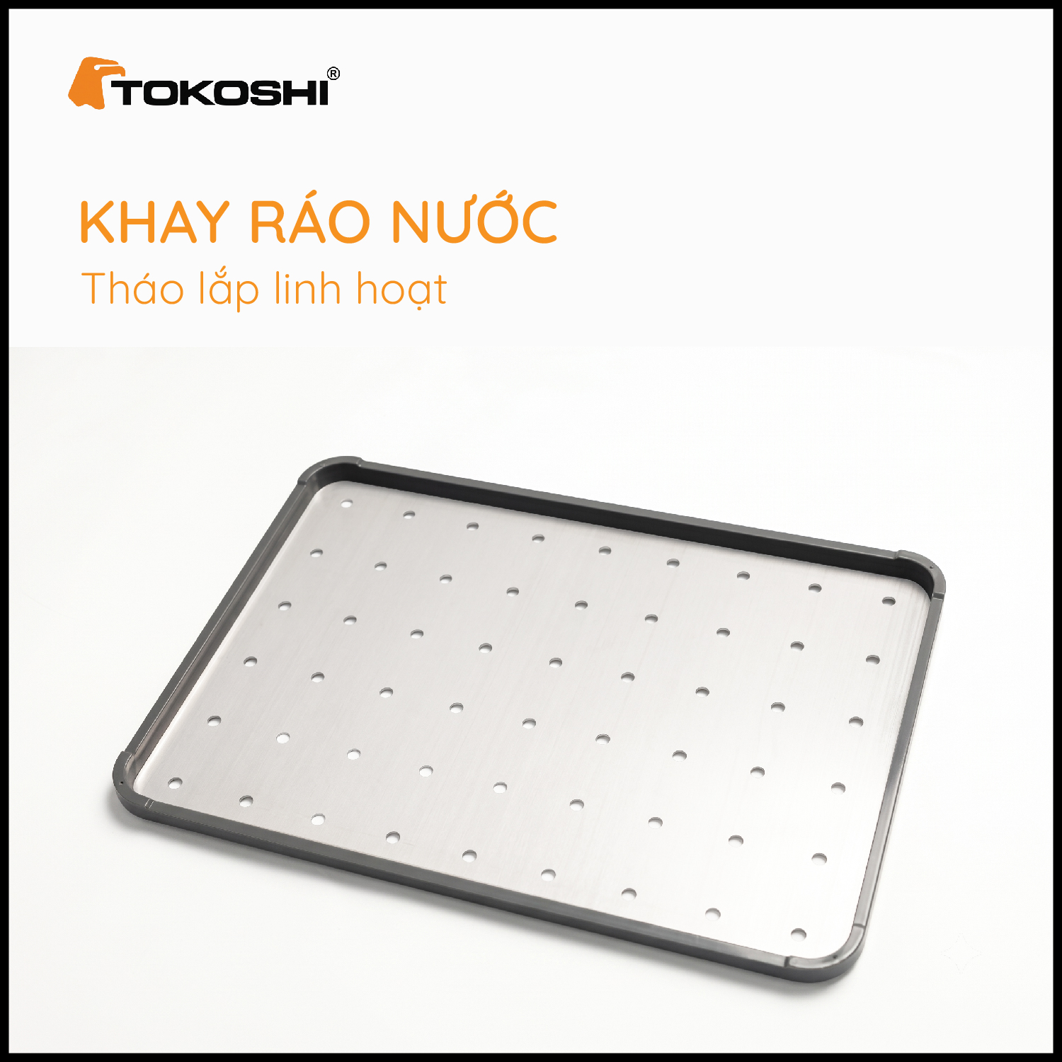 Chậu rửa bát 1 hố âm bàn Tokoshi (KT 78 x 43cm)