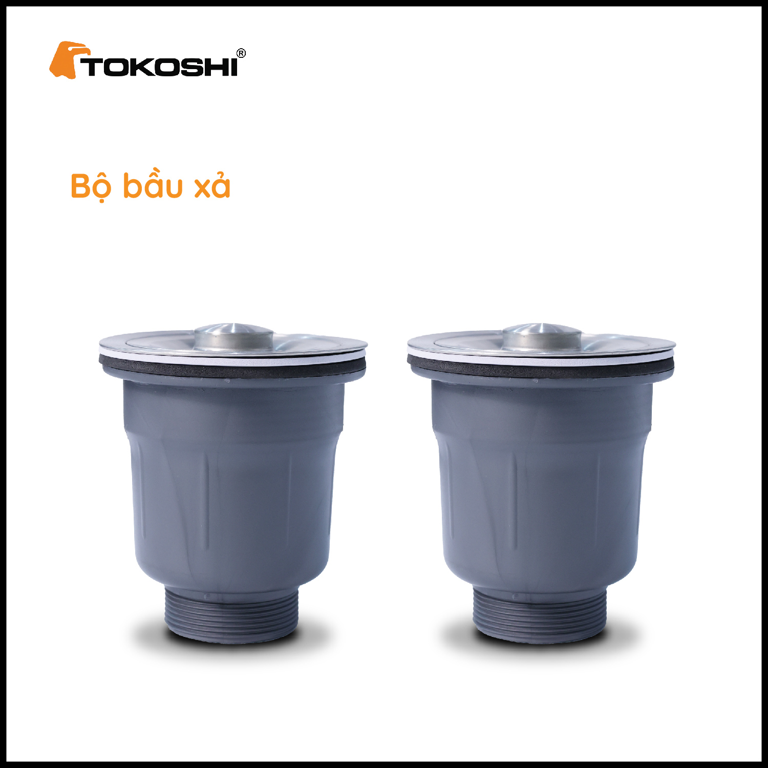 Chậu rửa bát 2 hố Tokoshi (KT 82cm x 45cm)