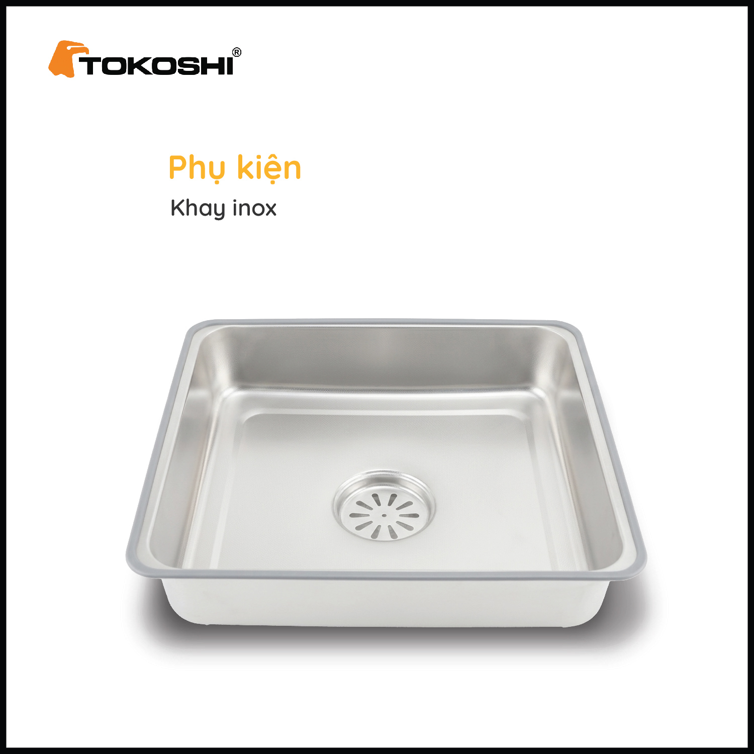 Chậu rửa bát 1 hố chữ nhật Tokoshi (KT 75cm x 46cm)
