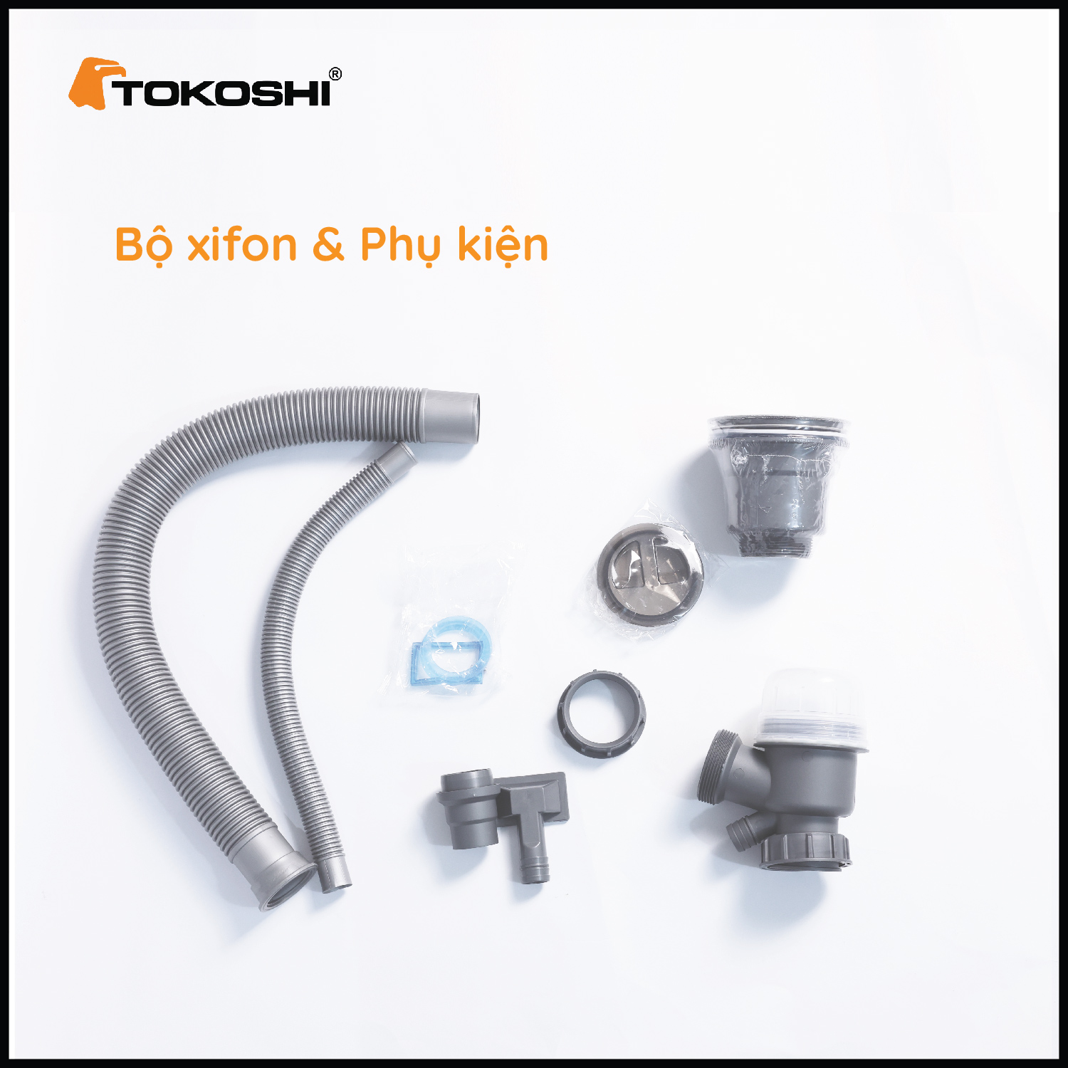Chậu rửa bát 1 hố chữ nhật Tokoshi (KT 75cm x 46cm)