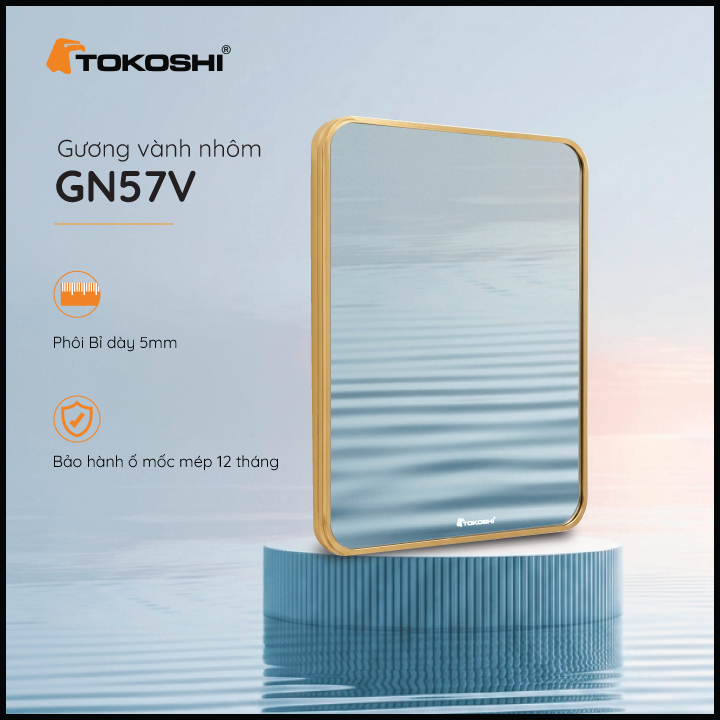 Gương vành nhôm GN57V Tokoshi