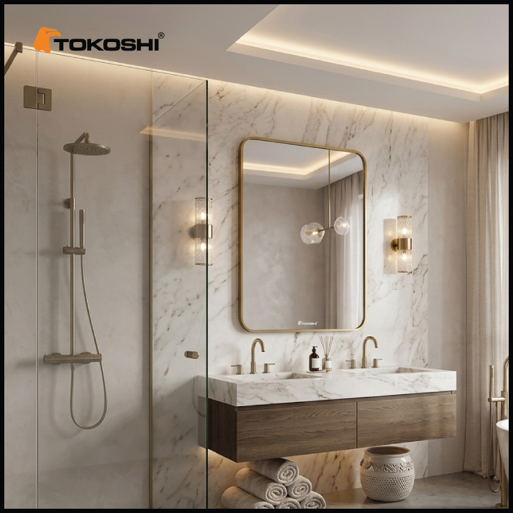 Gương vành nhôm GN57V Tokoshi