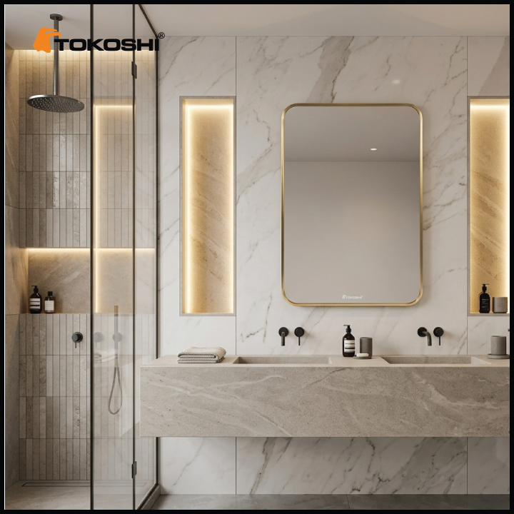 Gương vành nhôm GN57V Tokoshi