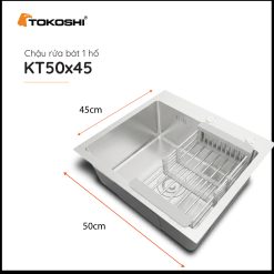 Chậu rửa bát 1 hố Tokoshi (KT 50cm x 45cm)