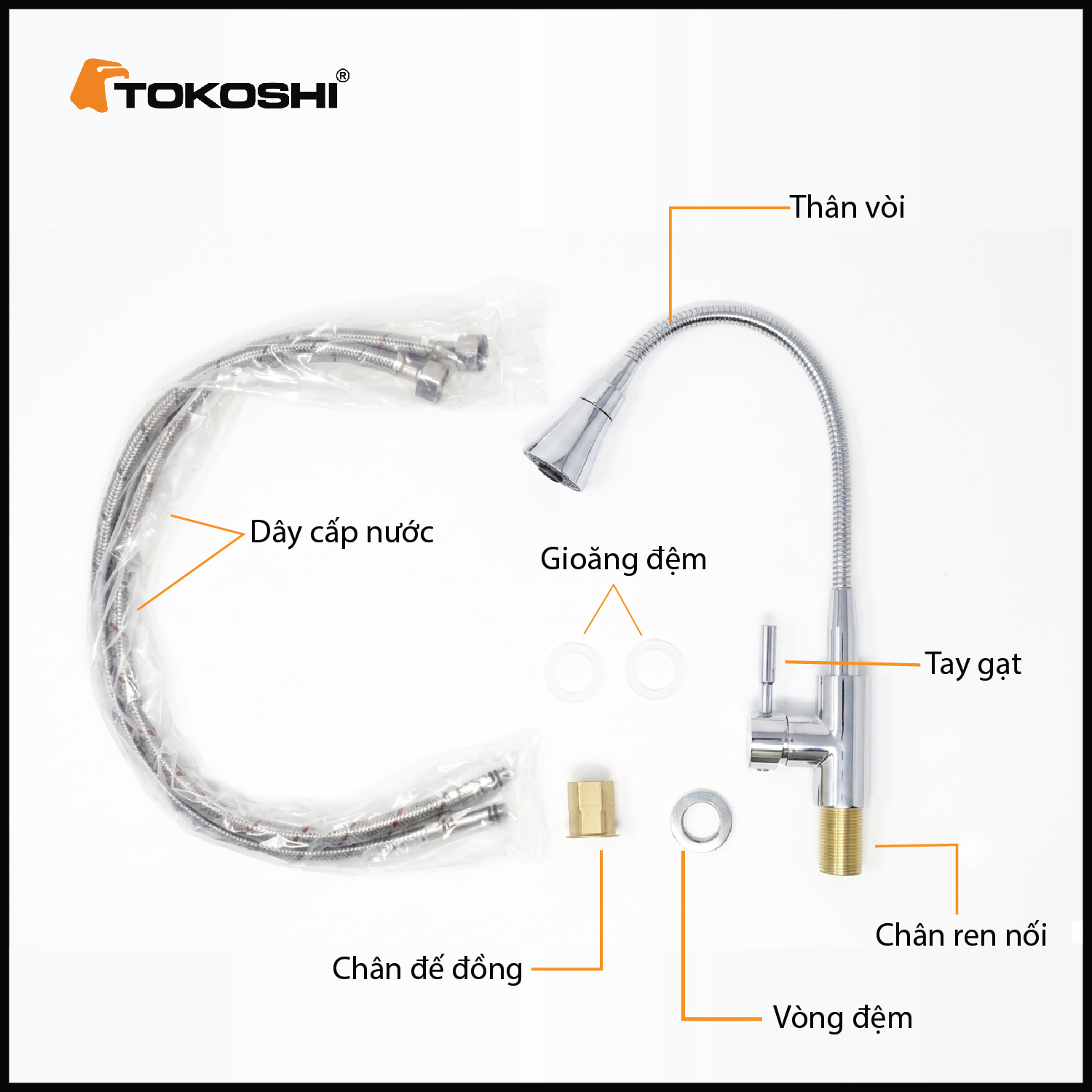 Vòi rửa bát D31M Tokoshi